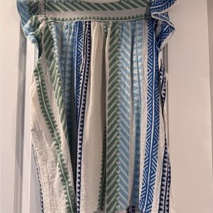 Devotion TWINS Blue and Green Patterned top